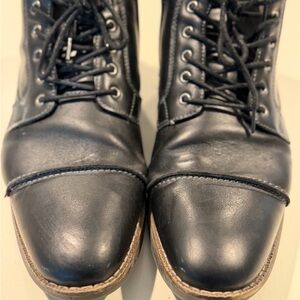 Classic Black Leather Men's Boots